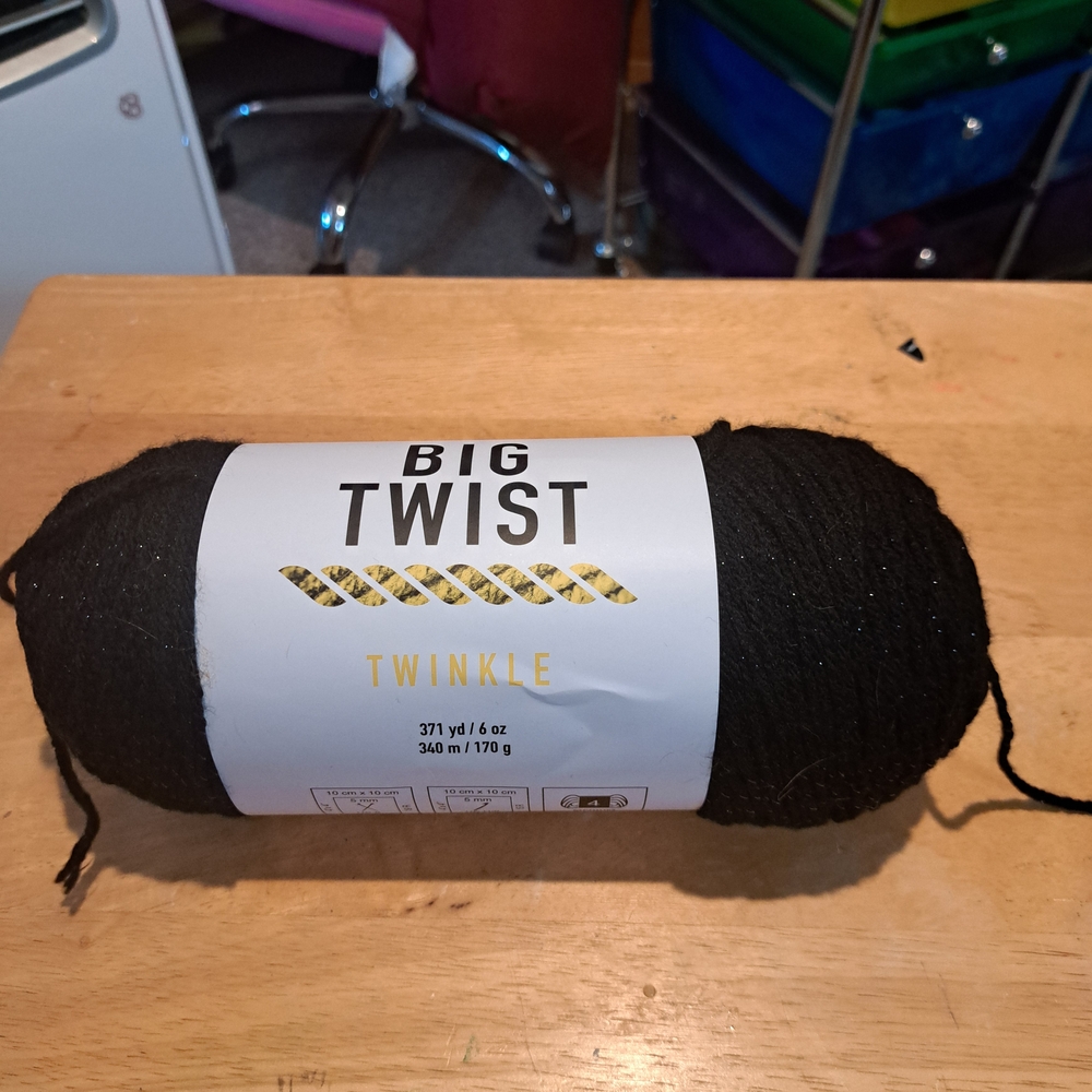 Twinkle Black Yarn